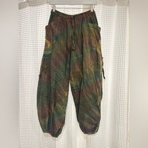 Tie Dye Cargo Pants size medium